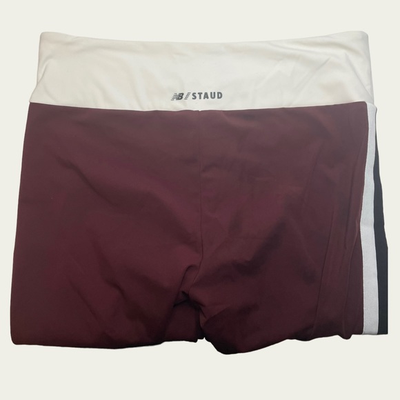 New Balance x STAUD - Athletic Legging - Burgundy - Size XL - Picture 6 of 8